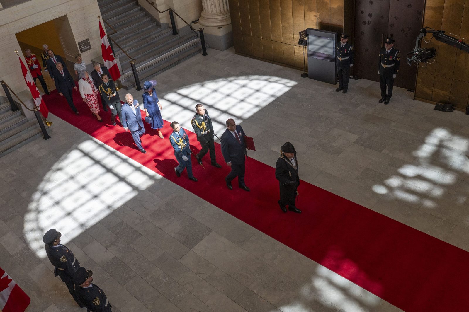 A royal visit: King Charles III and Queen Camilla in the Senate
